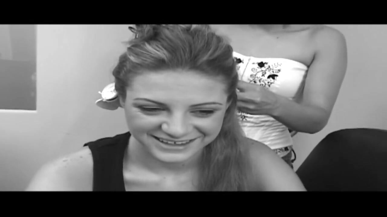 Sexy blonde and black coock