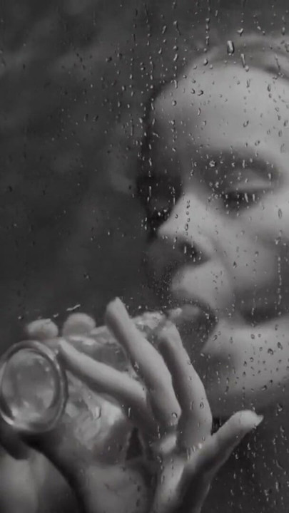 Steamy Shower Solo Scene (Dildo & POV) - Real Amateur B&W Artsy Tape | Clip 1