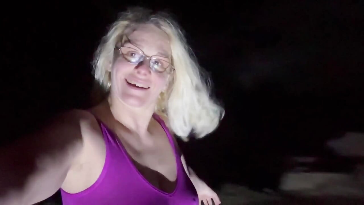 Night Hiking and Remove Most of My Clothes