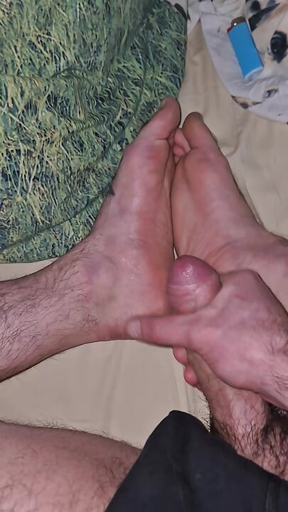 I on my feet for a friend of mine