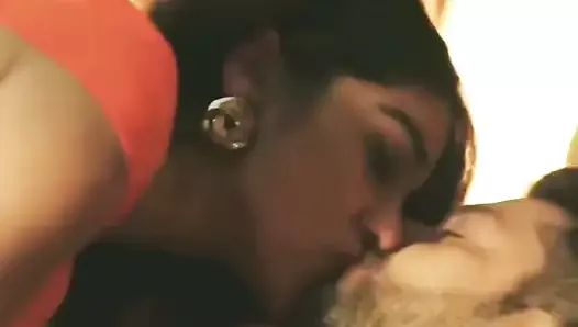 Lakshmi Rai, hot French kiss