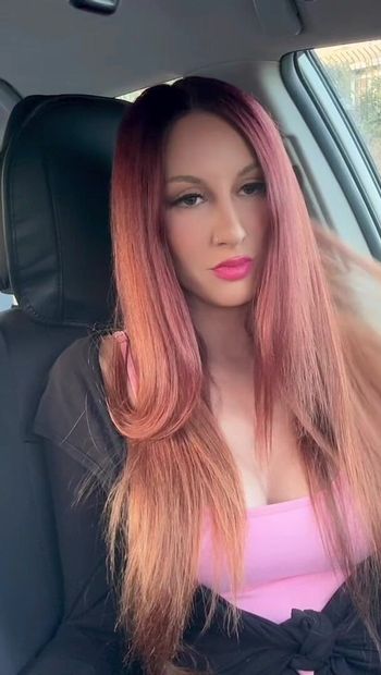 Italian Big Tits Artemisia Love Long Hair Morning Brushing Sesh in the car