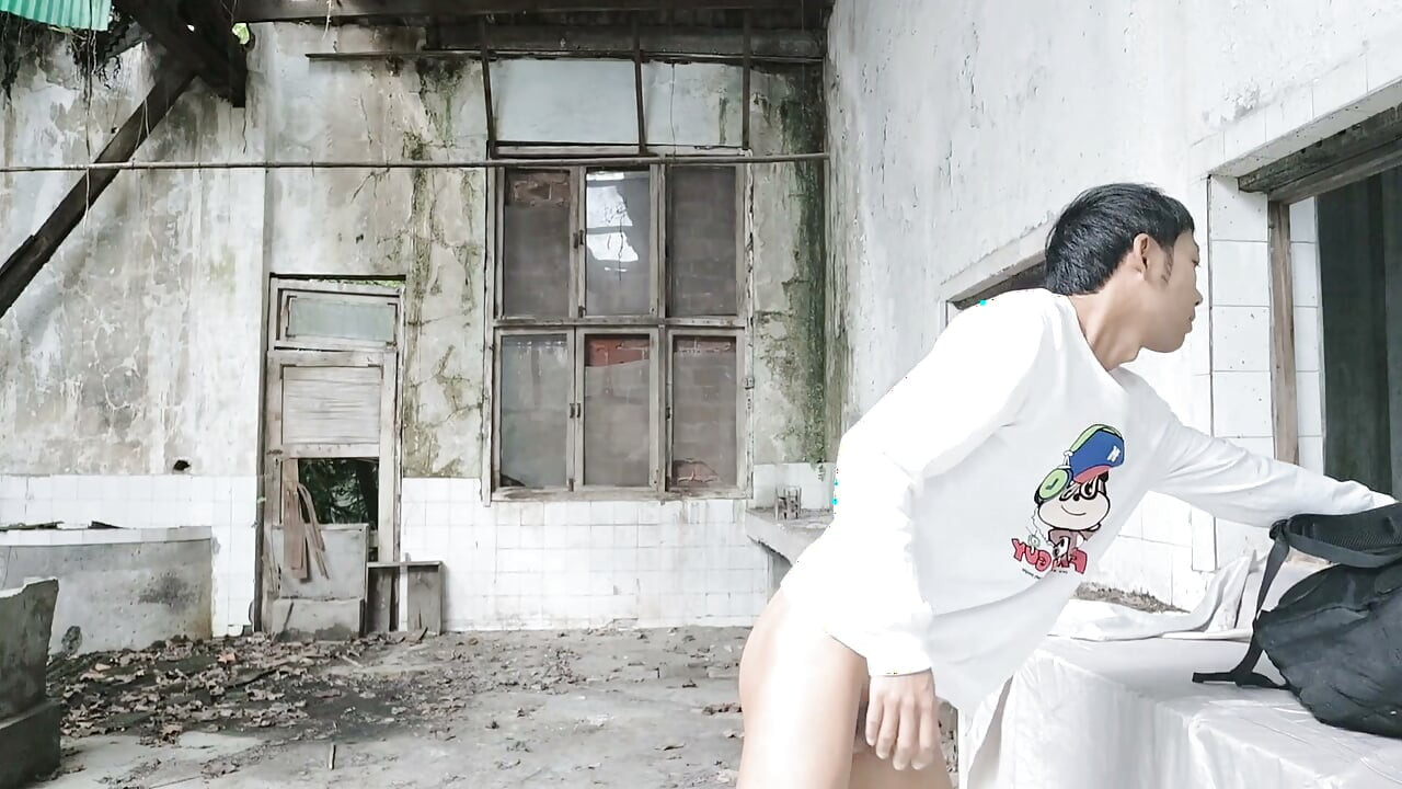 Mischievous Boy's Birthday Special: Masturbation, Moaning, and Ejaculation in the Kitchen of an Abandoned Academy