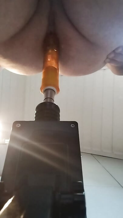 The dildo fucks my wet hole