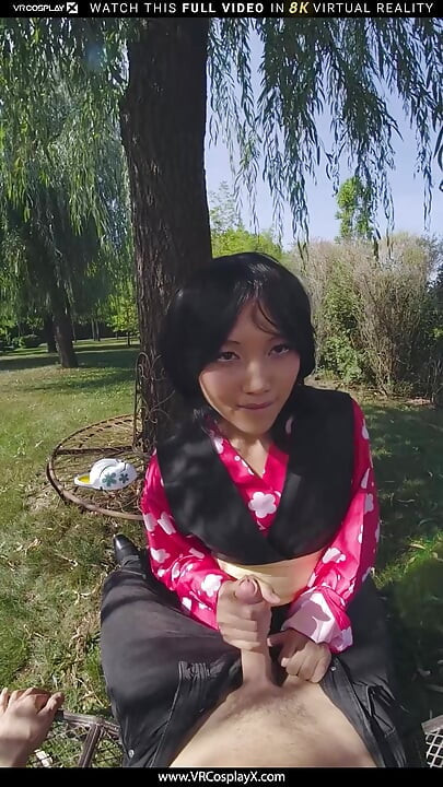 VRCosplayX Demon Slayer Mai Thai As Yaiba Makomo Became Hot And Lustful As Much As She Is Dangerous Part 1