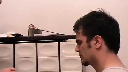 Slave Richie serves as spittoon