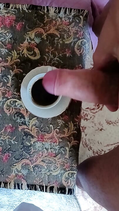 Cum in coffee