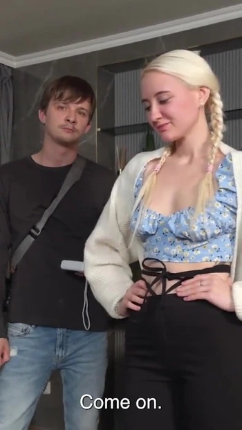Must-share moment from "HUNT4K. Cute blonde babe Daruma Rai was craving a huge cock in her tight pussy"