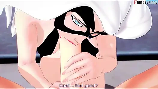 Felicia hardy (kucing hitam) lagi asik nyepong kontol - marvel