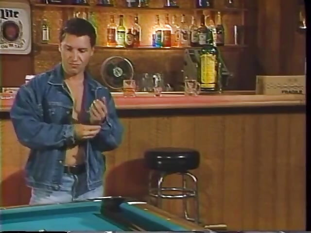 Homo Guys Having Blowjob with Each Other on a Pool Table in a Bar
