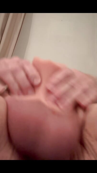 In bed with pump pussy toy and electronic ass plug horny pig