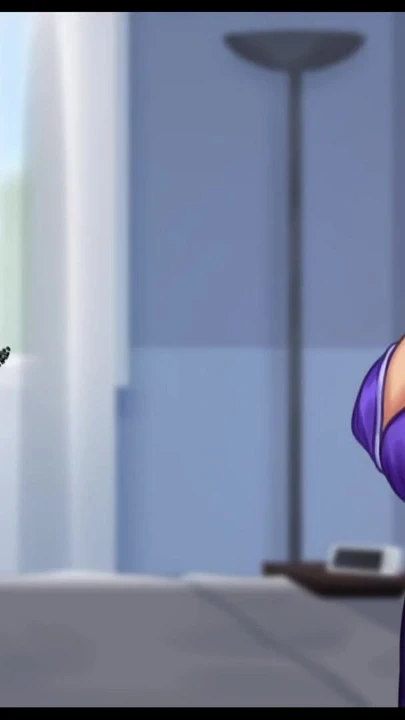 Summertime saga 第23部分 由Darkcookie制作 - 热辣熟女发现他在床上自慰并帮助他达到高潮 | 短片 1