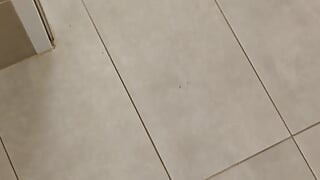 White Skinny Boy Risky Jerking in the Gyme Wc by Open Doors