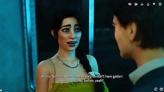 A Late Night Cleanup With Alyssia Leads to a Private Poolside Hookup (3D Gameplay)