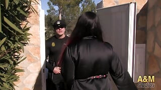 The housewife who recovers the driving license points fucking the police !!