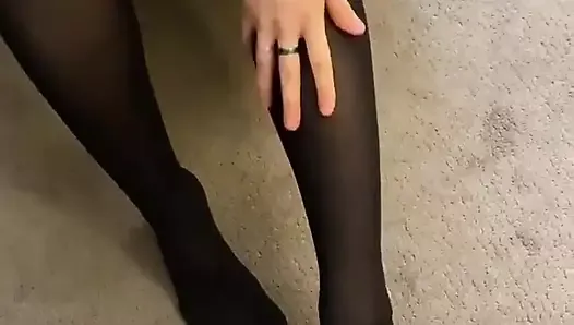 I Torn My Tights to Reach My Wet Pussy!