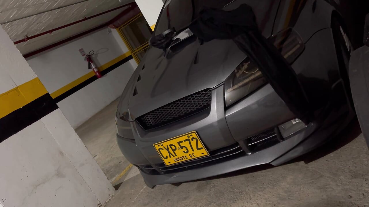 The Husband's Friend Was Too Big to Suck It, so I Rode It in a Parking Lot