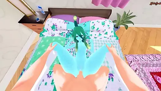 Suu the slime girl gets POV fucked until you cum inside her.