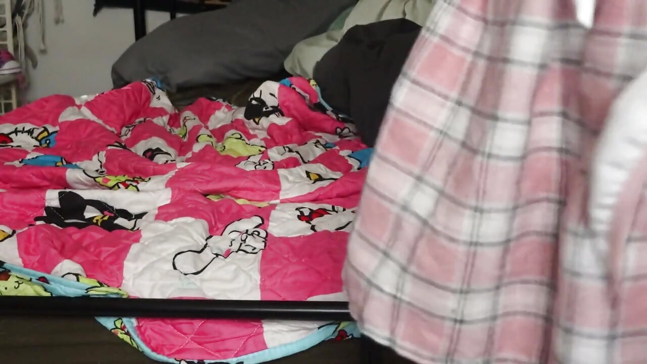 Stepdaddys Lil Slut Gets Caught Smoking