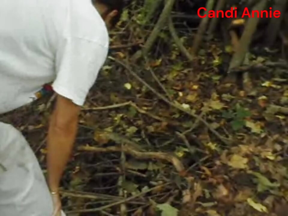 For Coffee Break Sexy Slut Candi Annie Fucks Co-worker POV style in the Woods!