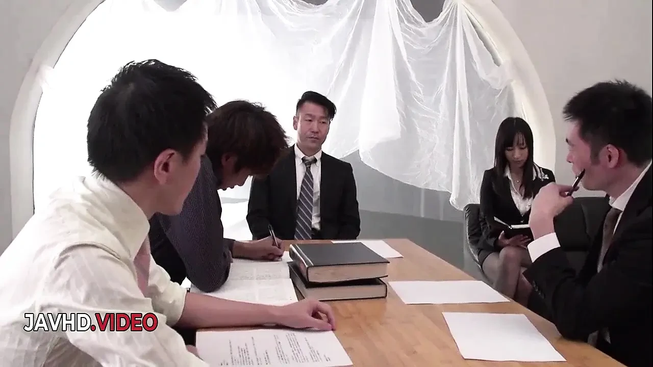 Naughty Japanese Office Star Rina Mayuzumi Tempts with Her Busty Curves After Work
