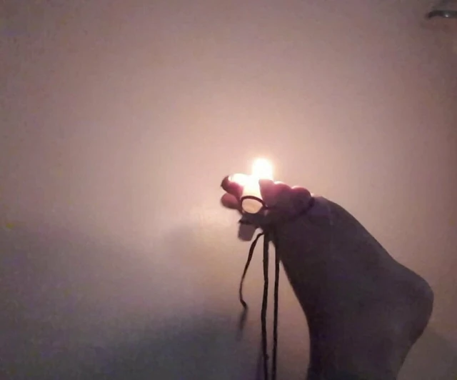 Toes and candles