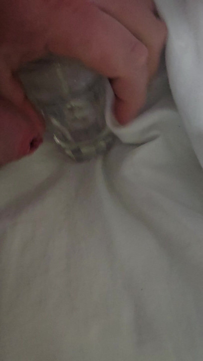 Cum in a glass before work