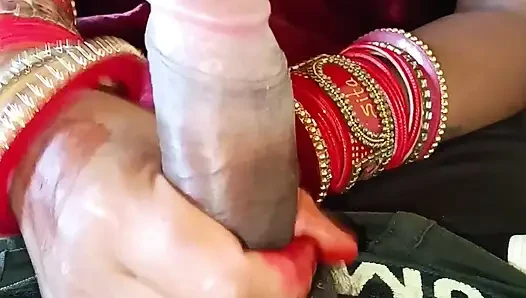 Hendjob di maine apne pati ko aur gadha ras nikali