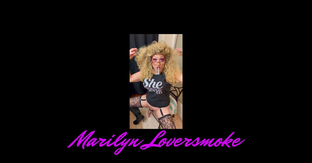 Marilyn Big Cock Bimbo Goddess Smoking Fetish Masturbation Cum
