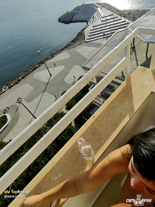 POV: I Fuck a BBC on the Balcony -blowjob and Fuck Hard in Doggystyle