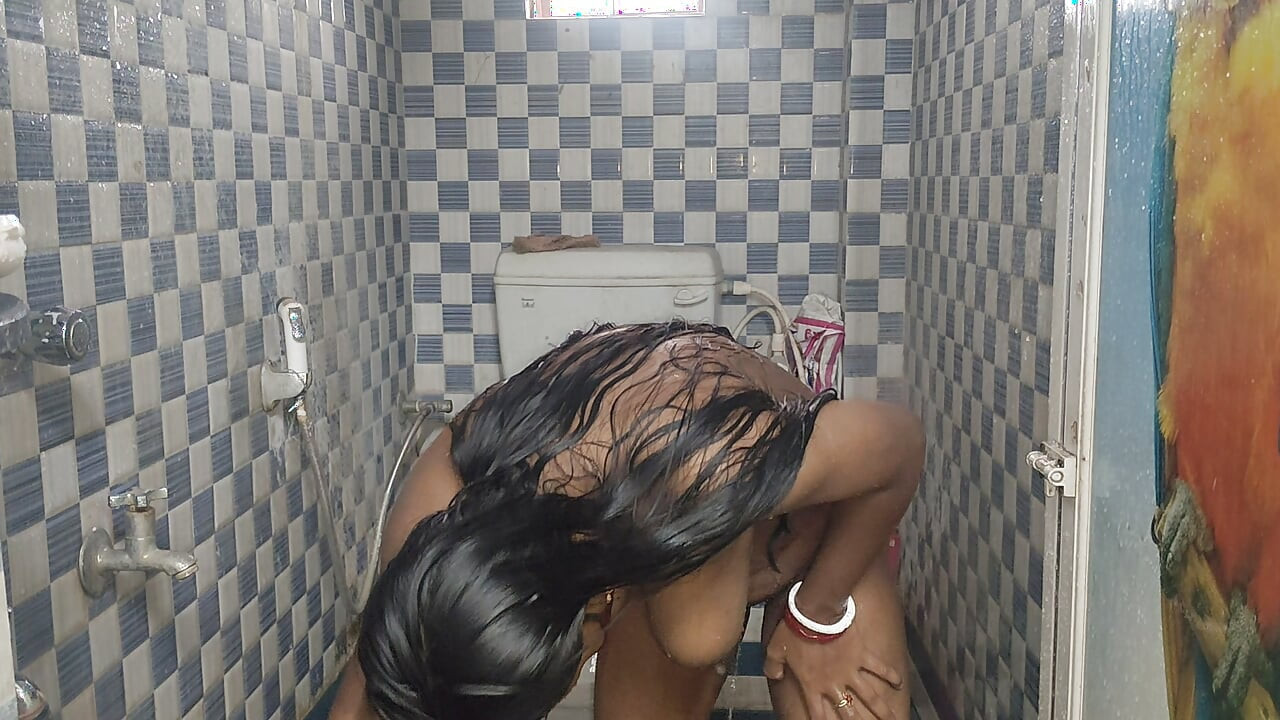Hot desi bhabi bathroom
