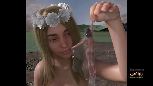 UBERLOOF - RIVER NYMPH FUTA Giantess - Komik 3D - Komik Shemale 3d - Seks kartun 3D