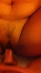 cum on her pussy