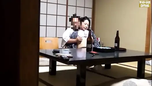 After Hours Seduction of a Hot Spring Attendant Captured in a Private Room Session -scene.1