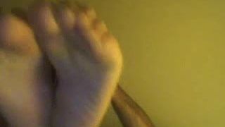Thẳng người chân trên webcam # 471