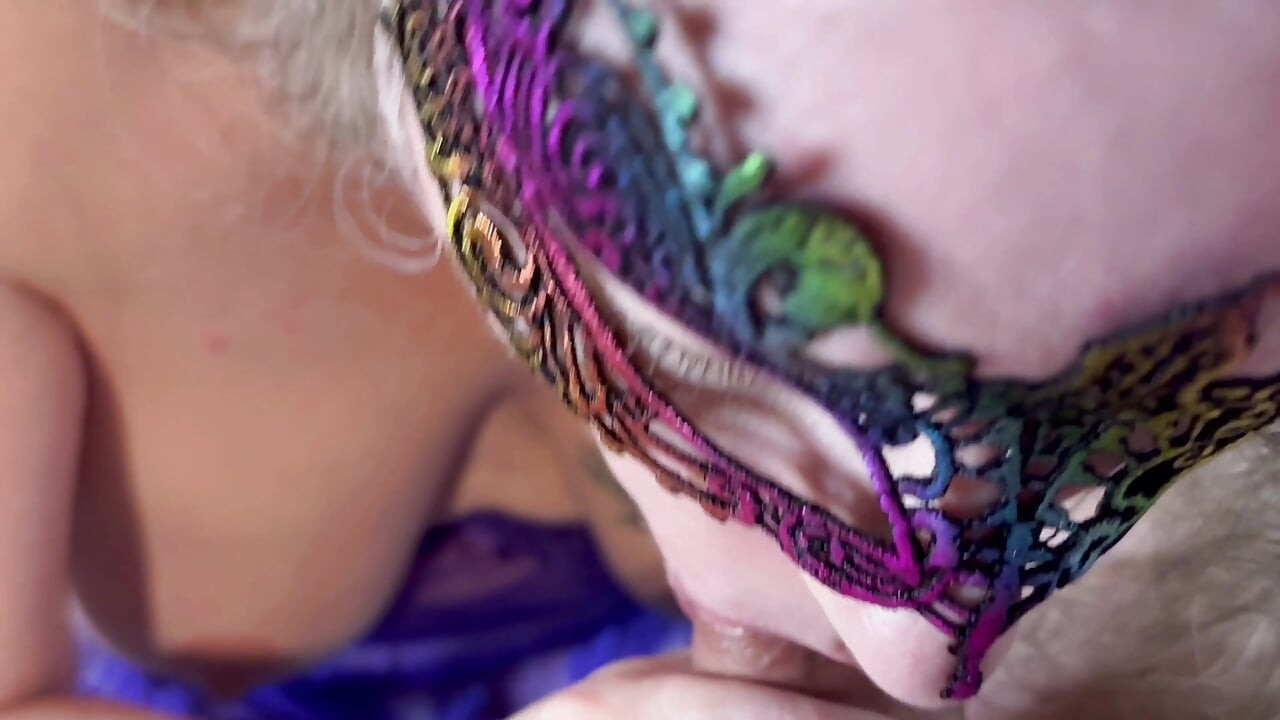 Wifey Gives Amazing Blowjob and Swallows a Gigantic Load - Closeup POV
