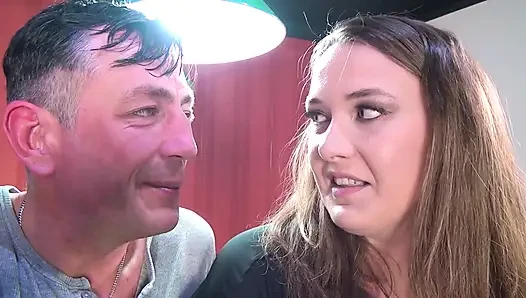 BIg ass brunette fucked from behind on the table