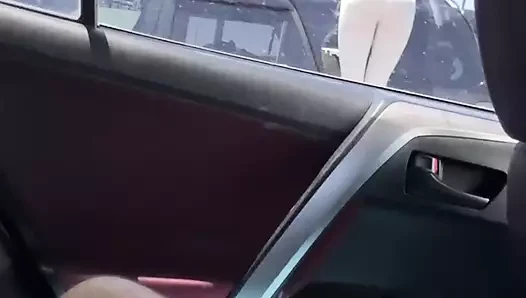 Large porn video – Dickflash Cum on Her Face on Parking Lot After Flashing Blowjob