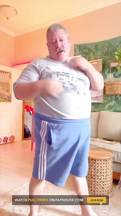 Erotic Naked Fat Man Belly Bear Dancing