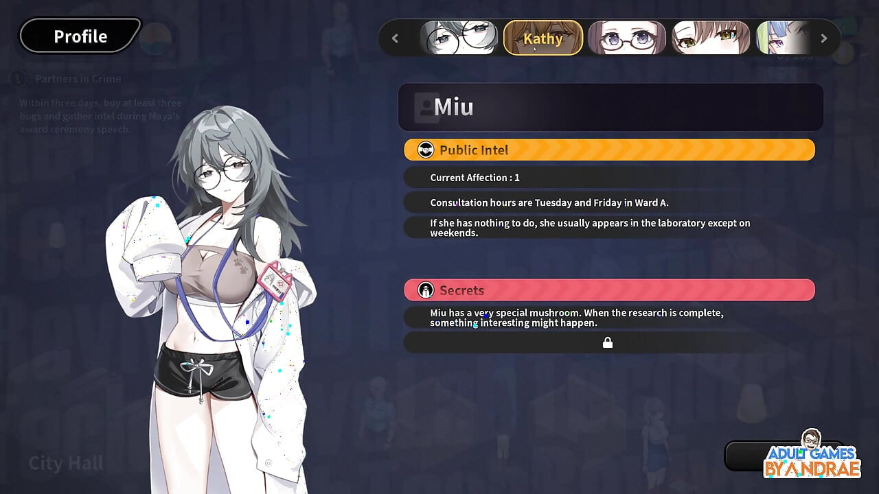 Gameplay rahasia & teknologi bekas bagian 11 - menghilangkan dorongan seksual Miu di lab