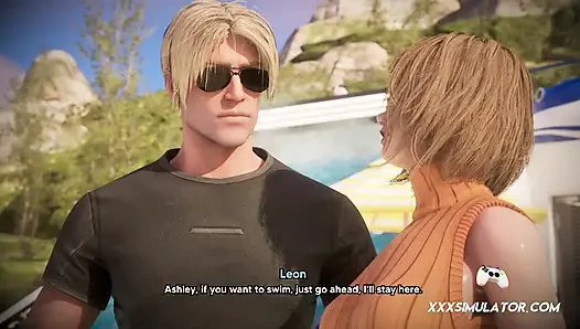 Ada принимает большой черный член глубоко и стонет с каждым кримпаем