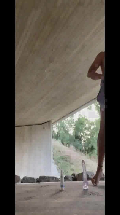 Spectacular moment from "German twink boy masturbating outdoors with dildo and naked. On a bike path (Twinkboy82)"