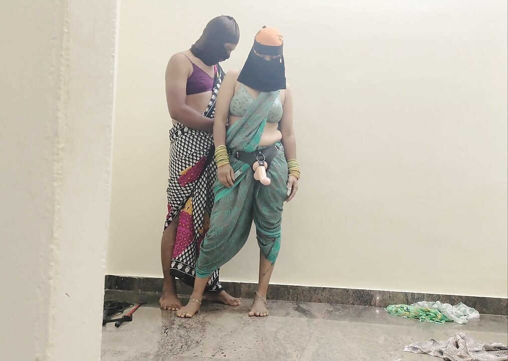 Muslim Hijab Mistress Pegging Her Sissy Slave Husband While He Was in Chastity Cage and Whipping His Ass