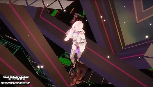 MMD MINNIE - Cherry Sky - сексуальный танец Seraphine Kpop, лига легенд, хентай без цензуры 4K 60FPS