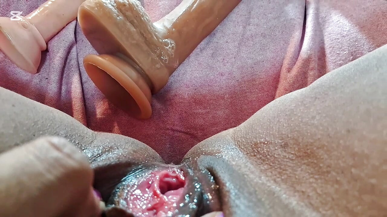 Asian solo fun with toy