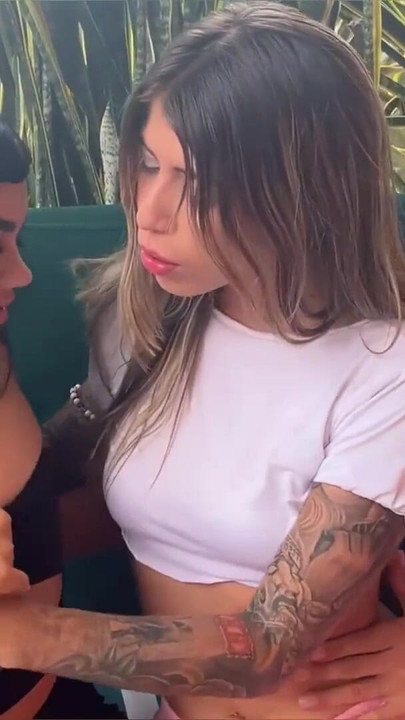 Threesome with hotel waitress with conservative couple | Clip 1