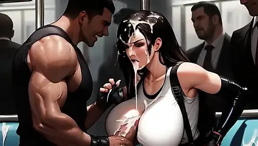 Tifa liebt es, den Midgar Zug zu nehmen