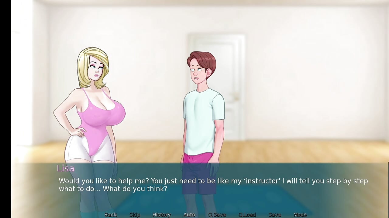 dabby and anon make hot romantic seen in summertime saga part 8