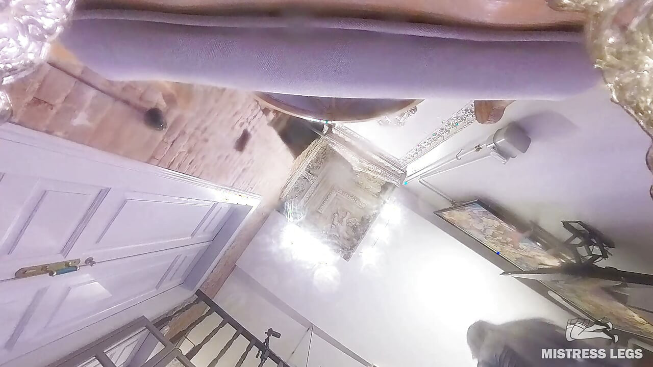 Black Pantyhose No Panties, I Piss Into a Vase and Onto Your Face POV