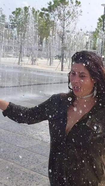 Spectacular moment from "Public Walk of Hot Student ExpressiaGirl! Flashing Big Tits and Hairy Pussy!"